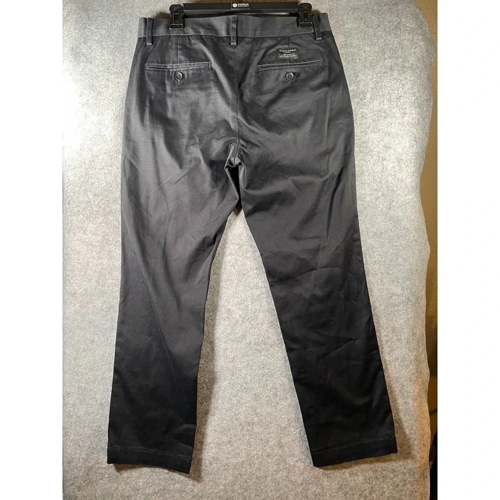 Banana Republic Men's Emerson Straight Fit Chino‎ Pants Black Size 31 x 30